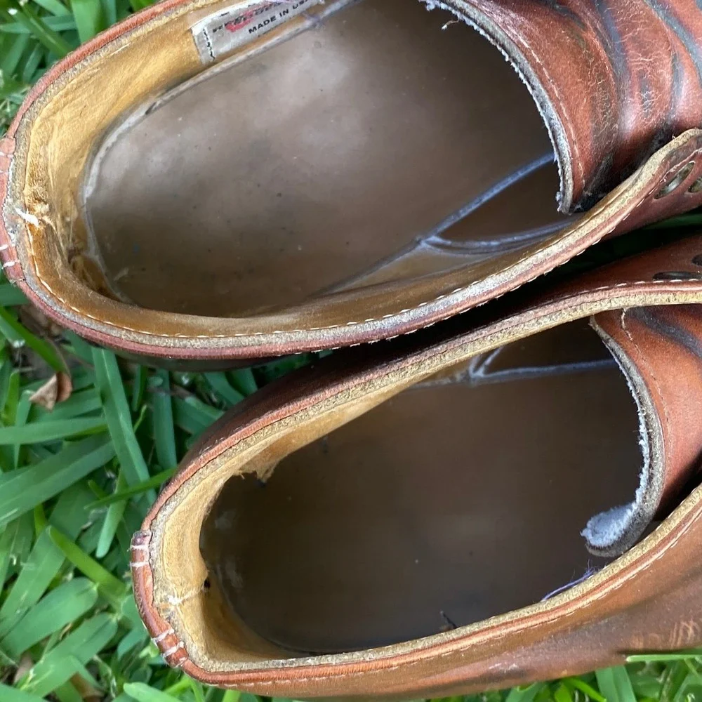 Red Wing Heritage Work Chukka Leather Boots Mens 10 D Copper Brown Made in USA